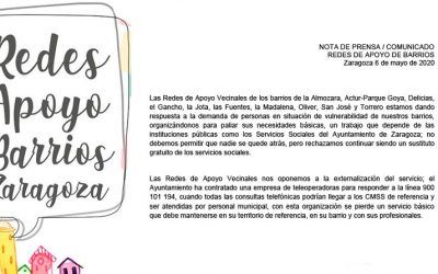Las Redes Vecinales critican la gestión municipal de Servicios Sociales