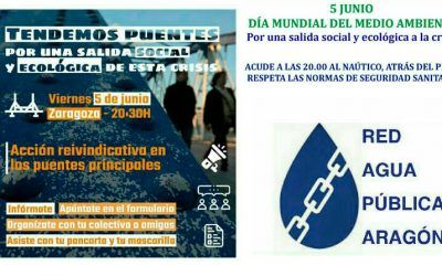 Acción reivindicativa por el Día del Medio Ambiente en los puentes