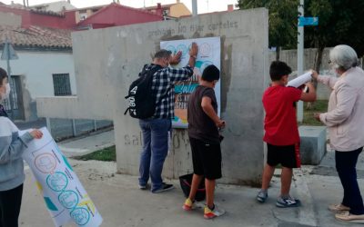 Pegada de carteles: Nuestra salud es nuestra responsabilidad
