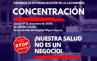 Concentración contra la privatización de la lavandería del Servet
