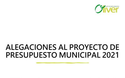 Alegaciones a los presupuestos 2021