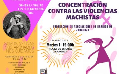 Concentración contra las violencias machistas marzo 2022