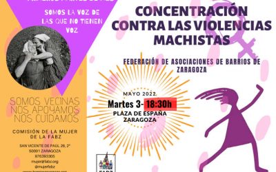 Concentración contra las violencias machistas mayo 2022
