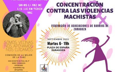 Concentración contra las violencias machistas septiembre 2022