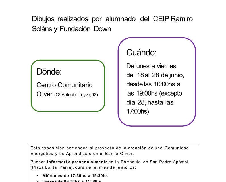 Exposición del Concurso para el logo Oliver Comunidad Energética