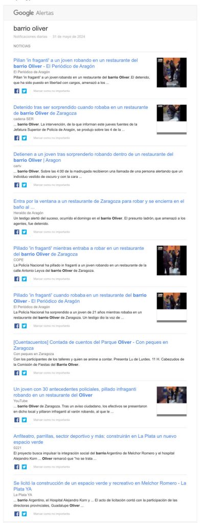 Oliver en los Medios