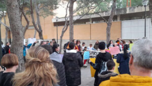 Bloques en Lucha en el Oliver concentración Febrero 2025