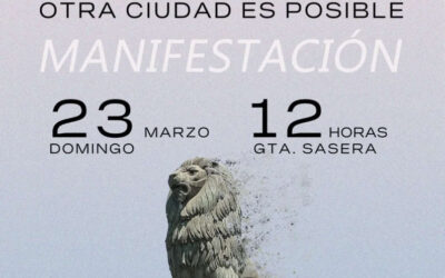 Manifestación Zaragoza no se Vende