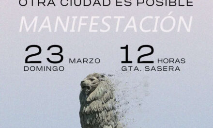Manifestación Zaragoza no se Vende
