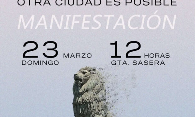 Manifestación Zaragoza no se Vende