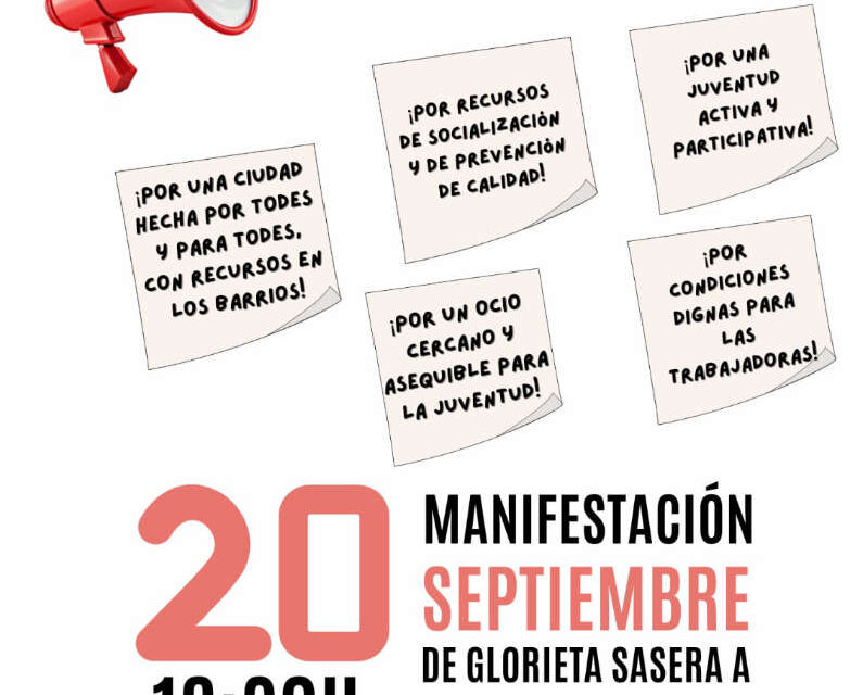 Manifestación «Ni cierres de las casas ni recortes en los PIEES»