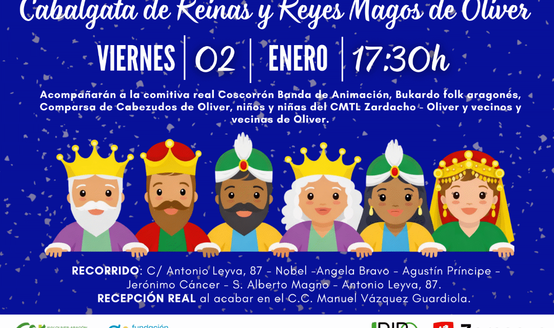 Cabalgata de Reinas y Reyes Magos de Oliver 2026