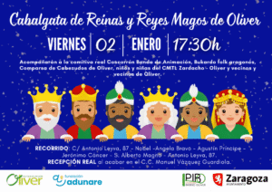 Cabalgata de Reinas y Reyes Magos de Oliver 2026