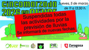 Cincomarzada 2026 suspendida