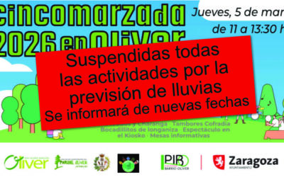 Cincomarzada 2026 en el Parque Oliver SUSPENDIDA