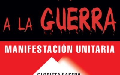 Manifestación contra las guerras el 7 de mayo