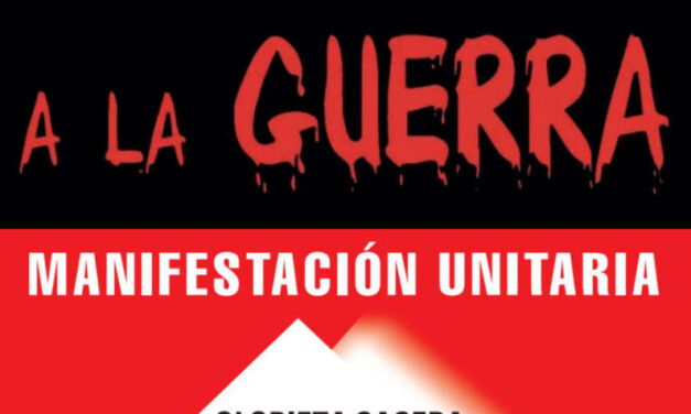 Manifestación contra las guerras el 7 de mayo