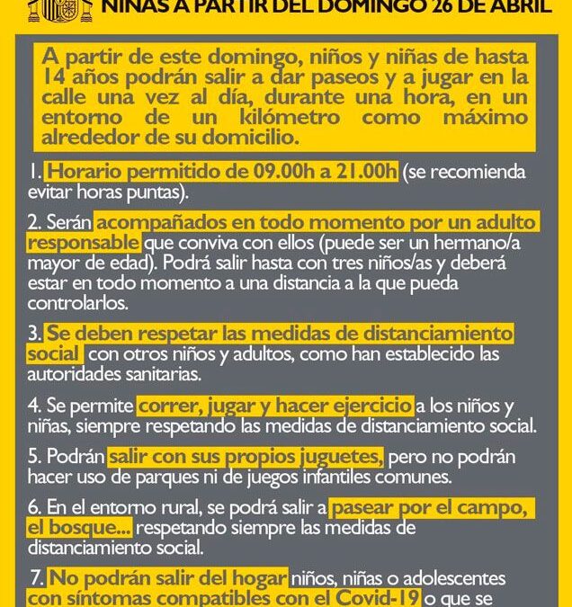 Salidas Controladas de niños y niñas