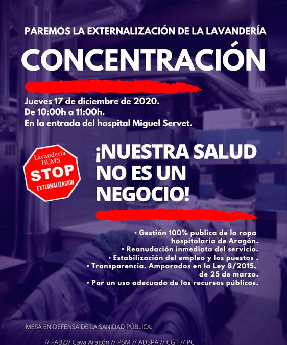 Concentración Lavandería