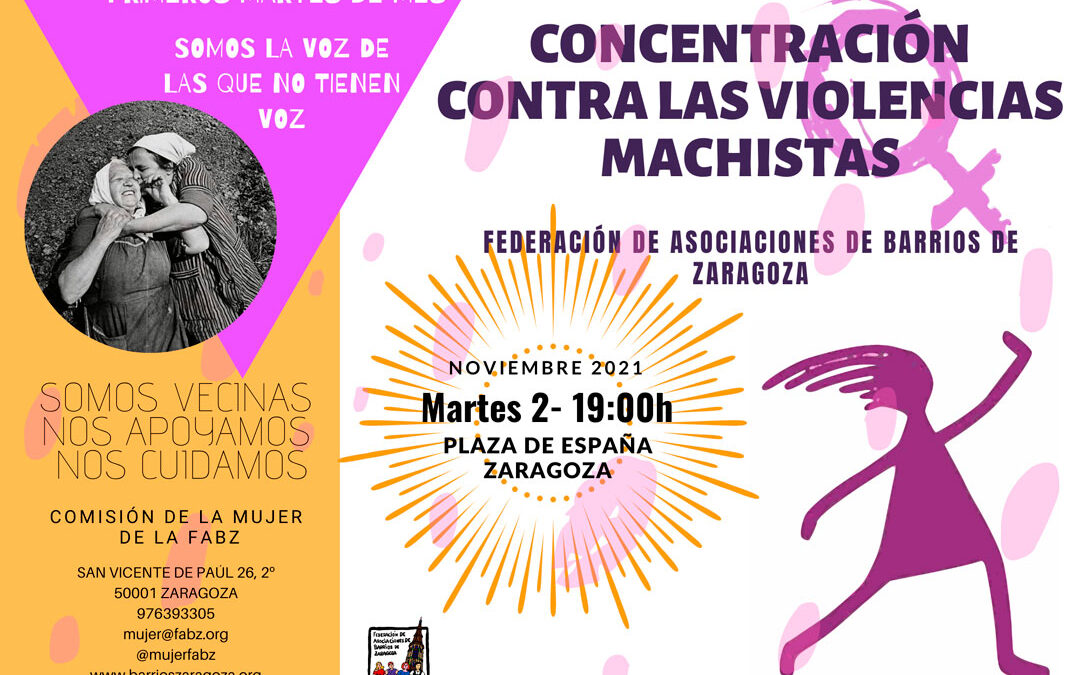 Concentración contra las violencias machistas noviembre 2021